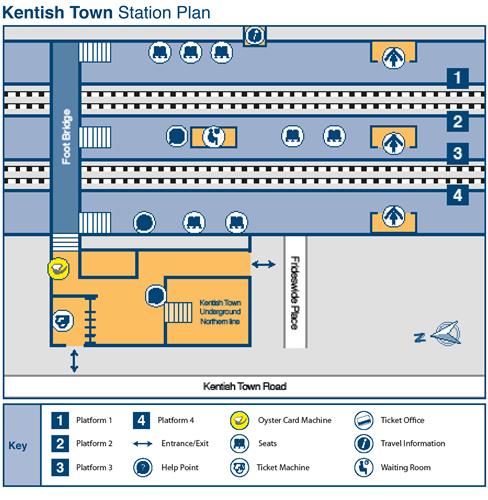 Kentish Town Station Information Live Departures Arrivals for